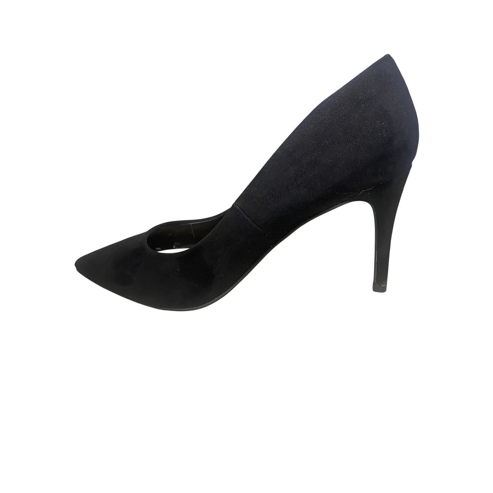 Torrid Womens Black Faux Suede Pointed Toe Stiletto Pumps Heels Size 8.5W Work